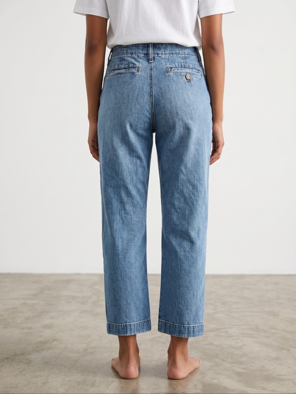 Lauren Ralph Lauren Newbury Crop Jeans In Soft Medium Wash 4